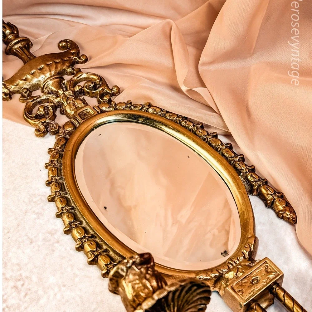 Brass Mirrored Wall Sconce